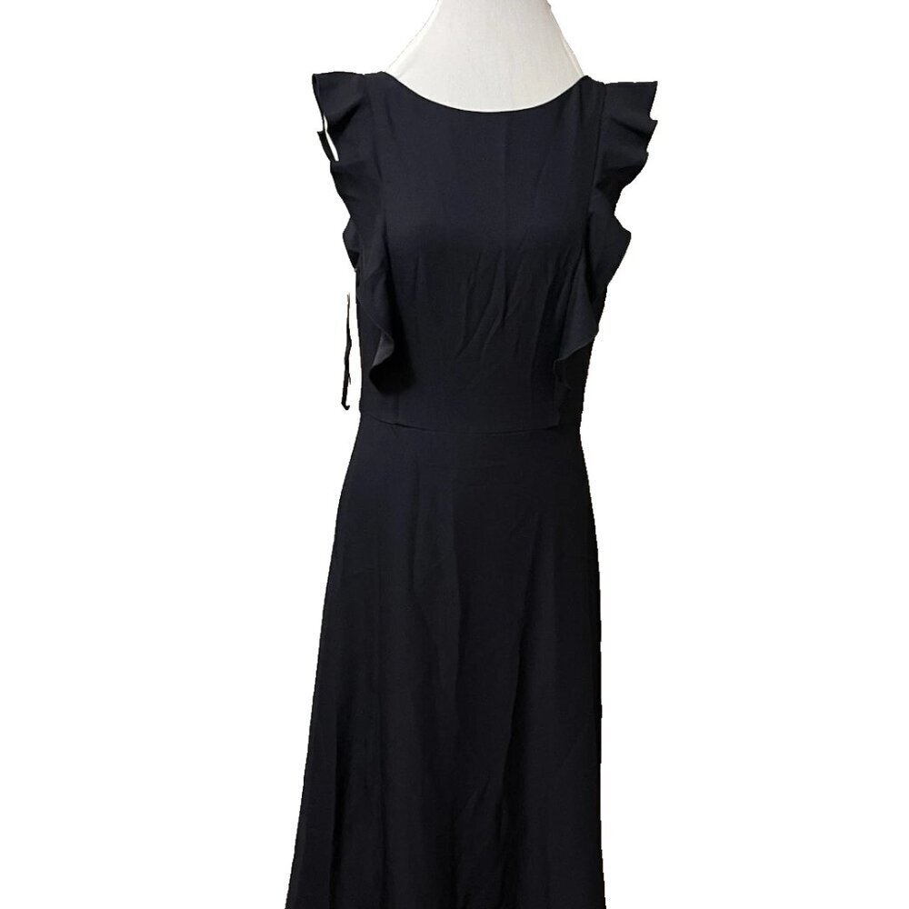 NEW Ted Baker London ARDENIA Waterfall Ruffle Maxi DressLong Dress - Navy $395